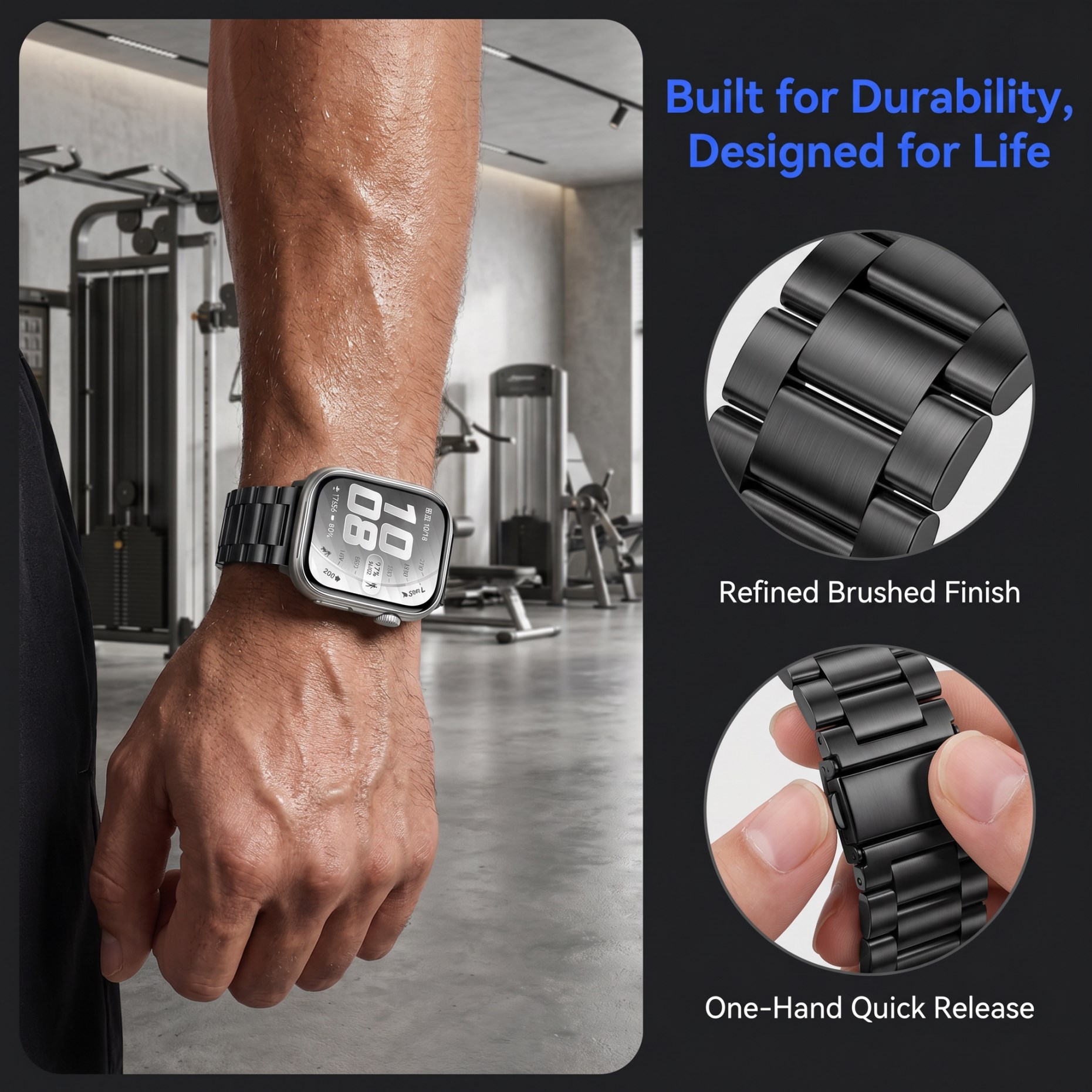 حزام من الفولاذ المقاوم للصدأ  - مراجعة Huawei Smartwatch Accessories وسعره