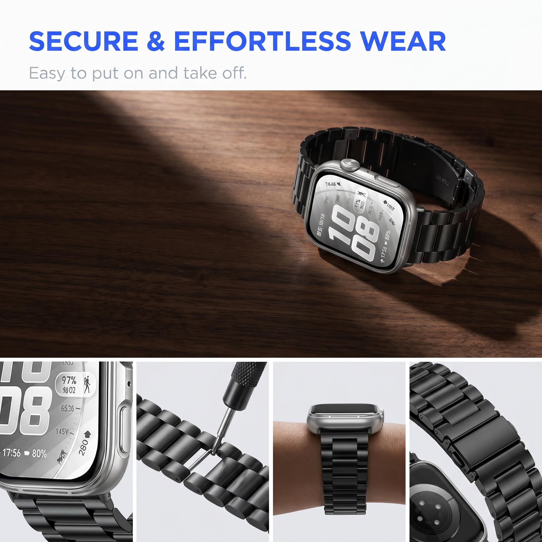 حزام من الفولاذ المقاوم للصدأ  - مراجعة Huawei Smartwatch Accessories وسعره